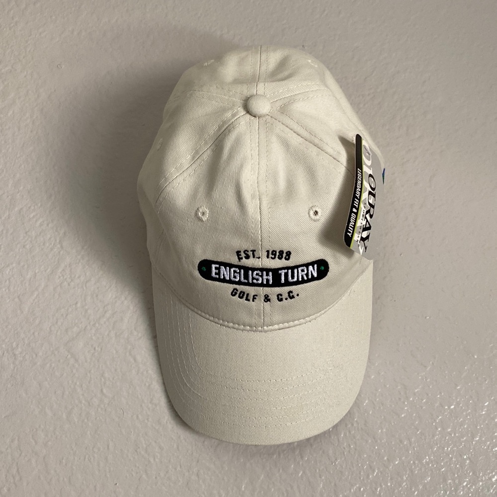 English Turn adjustable golf hat. New with tag